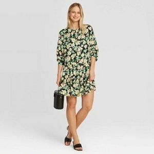 WHO WHAT WEAR electric floral dress NWT
